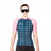 [해외]BIORACER Vesper 반팔 저지 1140503649 Moon Ride Green Pink