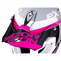 [해외]SCORPION VX-16 Air 썬바이저 9139815716 Matt Silver / Black / Pink