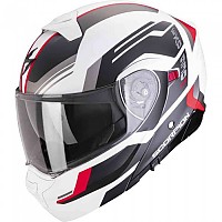 [해외]SCORPION EXO-930 EVO Sikon 모듈형 헬멧 9139987924 White Mate / Black / Red
