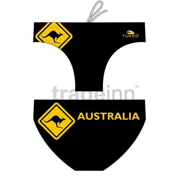 [해외]터보 수영 브리프 Kangoroo Australia 625398 Black / Yellow
