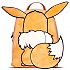 [해외]DIFUZED 포켓몬 배낭 Eevee 26 cm 140457789 Multicolour