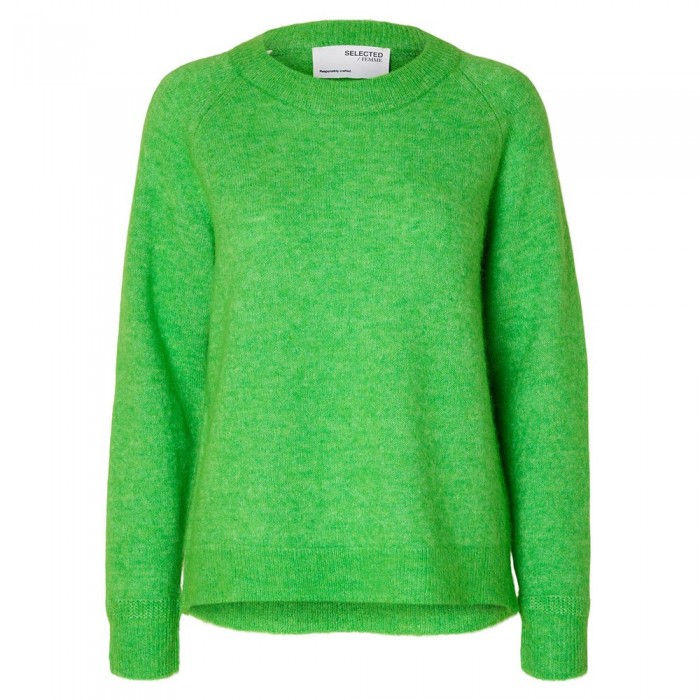 [해외]SELECTED 오 넥 스웨터 Lulu 139971188 Classic Green / Detail Melange