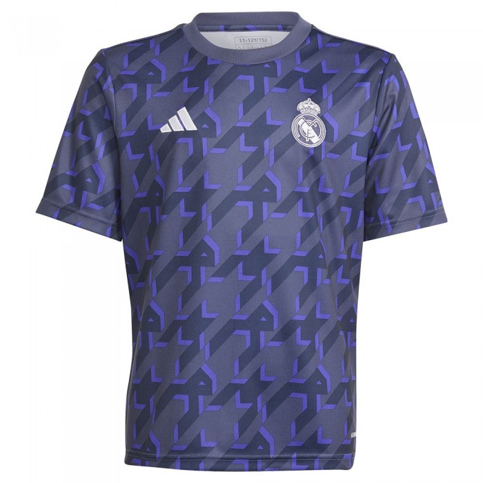 [해외]아디다스 주니어 반팔 티셔츠 프리 매치 Real Madrid 23/24 3140530055 Shadow Navy