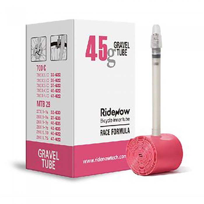 [해외]RIDENOW 내부 튜브 TPU Gravel Presta 45 mm 1140539592 Pink