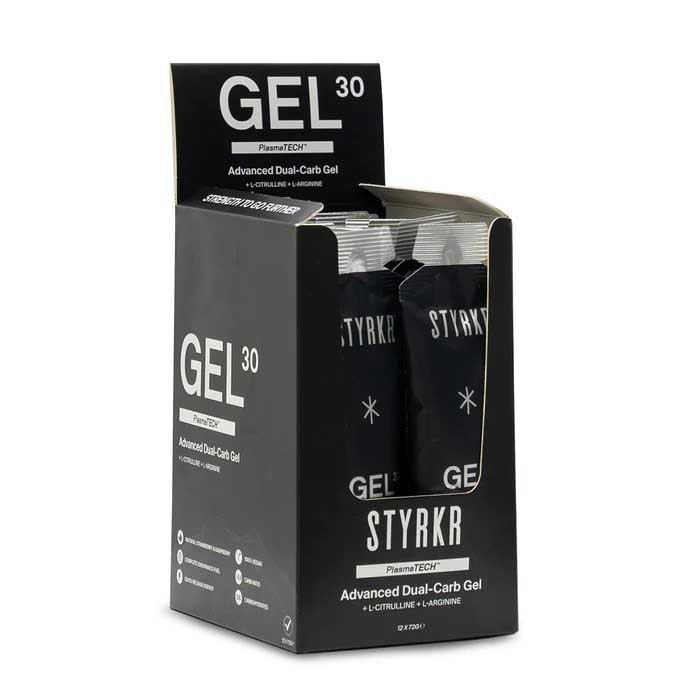 [해외]S티어KR GEL30 Dual-Carb 72g 12 단위 에너지 젤 상자 7140460336 Black / Silver