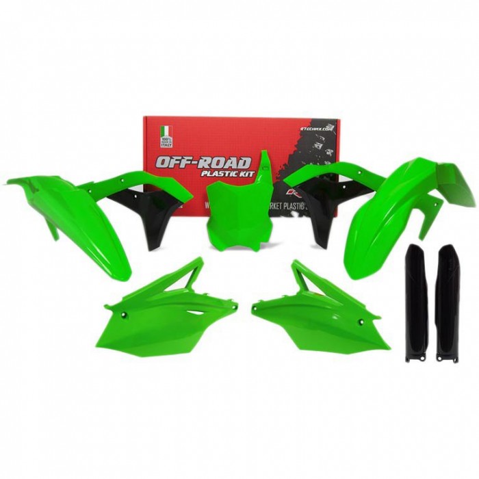[해외]RTECH Plastics Kawasaki KX 250F 키트 9137190006 Neon Green