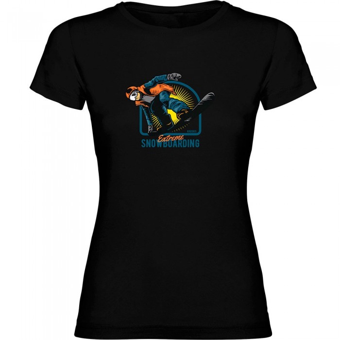 [해외]KRUSKIS 반소매 티셔츠 Extreme Snowboarding 5140555781 Black