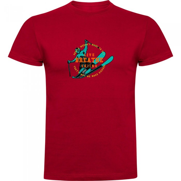[해외]KRUSKIS 반소매 티셔츠 Breathe 5140555496 Dark Red