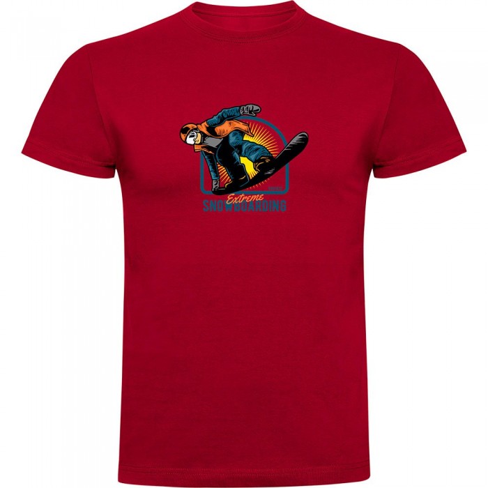 [해외]KRUSKIS 반소매 티셔츠 Extreme Snowboarding 5140555784 Dark Red