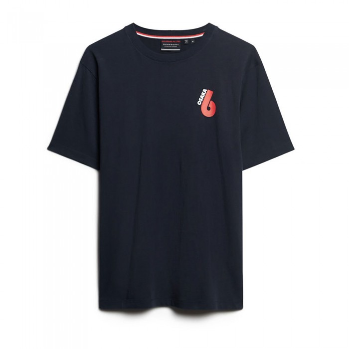 [해외]슈퍼드라이 반소매 티셔츠 Osaka Graphic Loose 140549291 Eclipse Navy