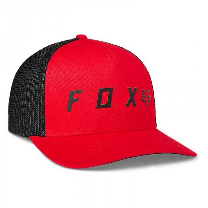 [해외]FOX RACING LFS 캡 Absolute Flexfit 140412663 Flame Red