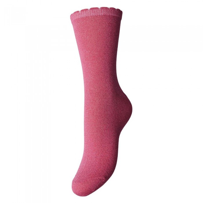 [해외]PIECES 양말 Sebby Glitter 140229074 Hot Pink / Detail Toned Lurex
