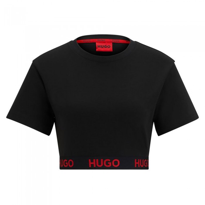 [해외]휴고 반소매 티셔츠 Sporty 로고 140437643 Black