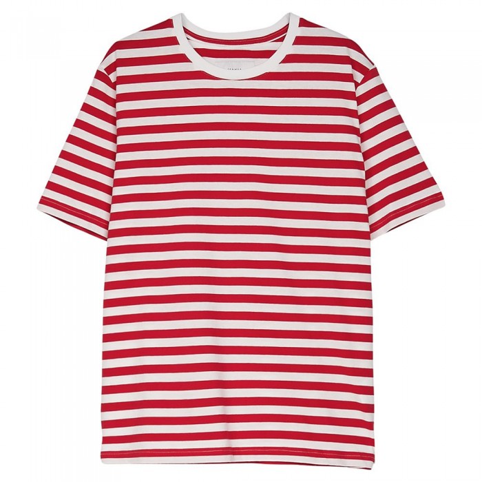 [해외]MAKIA 반소매 티셔츠 Verkstad 140551033 Red / White