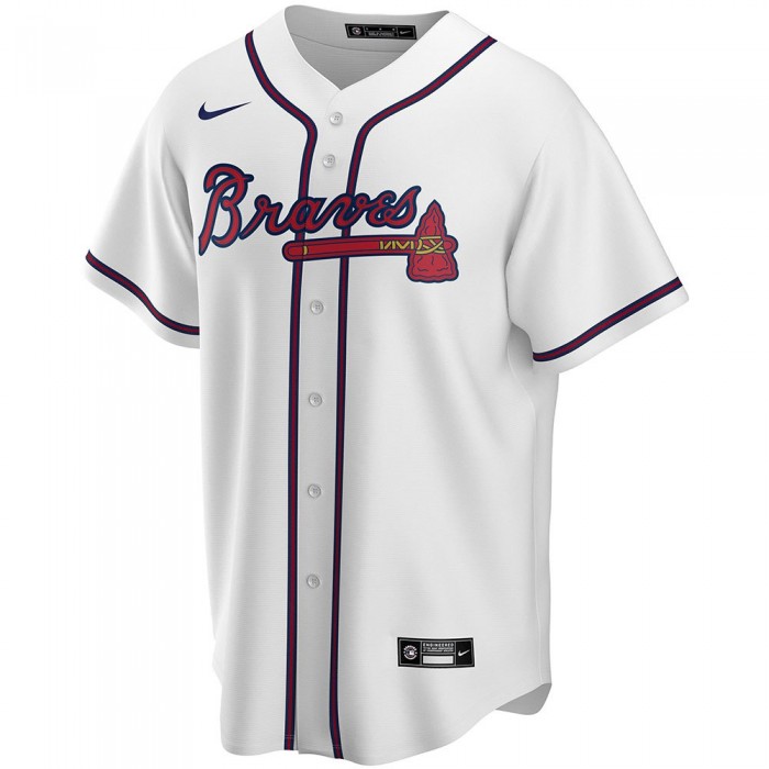 [해외]나이키 반팔 티셔츠 MLB Atlanta Braves Official Replica Home 138563100 White