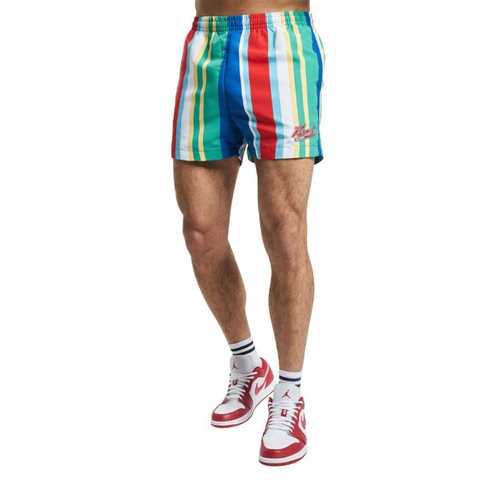 [해외]KARL KANI 수영 반바지 Varsity Striped 140521840 Multicolor