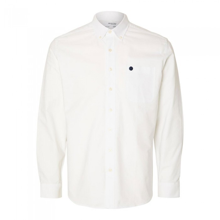 [해외]SELECTED 긴 소매 셔츠 Reg-Dan Oxford 140557386 Bright White