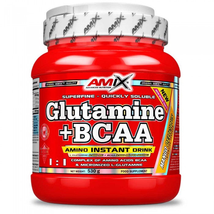 [해외]AMIX Glutamine+BCAA 530g Neutral Flavour 12137599008 Red