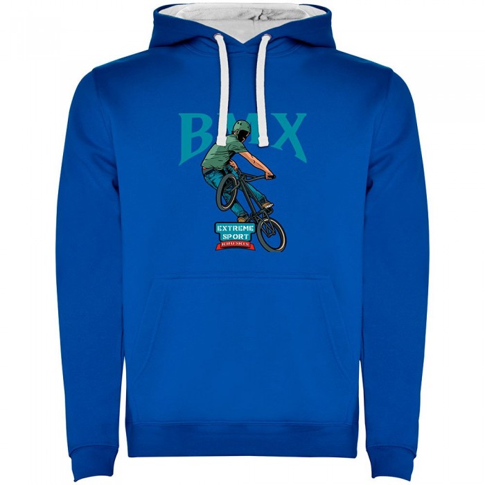[해외]KRUSKIS BMX Extreme Bicolor 후드티 1140555456 Royal Blue / White