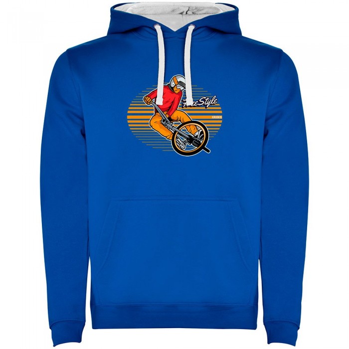 [해외]KRUSKIS 후드티 Freestyle Rider Bicolor 1140555947 Royal Blue / White