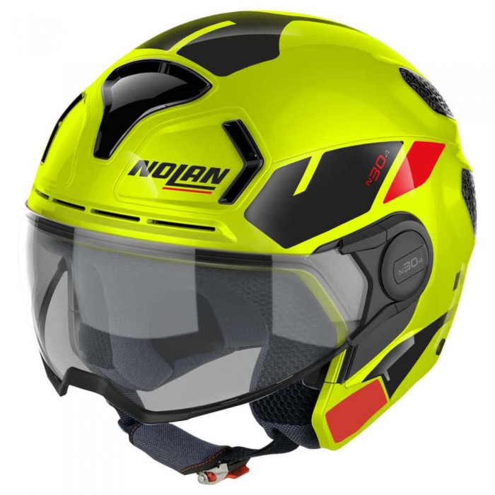 [해외]놀란 N30-4 T Blazer 오픈 페이스 헬멧 9140469198 Lime Yellow / Black / Red