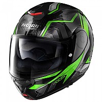 [해외]엑스라이트 모듈러 헬멧 X-1005 Ultra Sandglas 9140469276 Carbon / Green / Glossy Black
