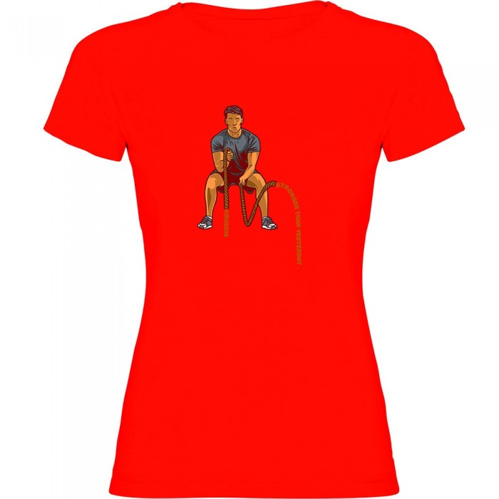 [해외]KRUSKIS 반소매 티셔츠 Crossfit 로프s 7140555646 Red