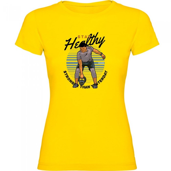 [해외]KRUSKIS Stay Healthy 반팔 티셔츠 7140556637 Yellow