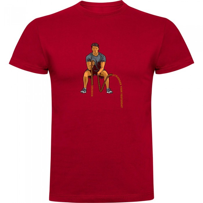 [해외]KRUSKIS Crossfit 로프s 반팔 티셔츠 7140555639 Dark Red