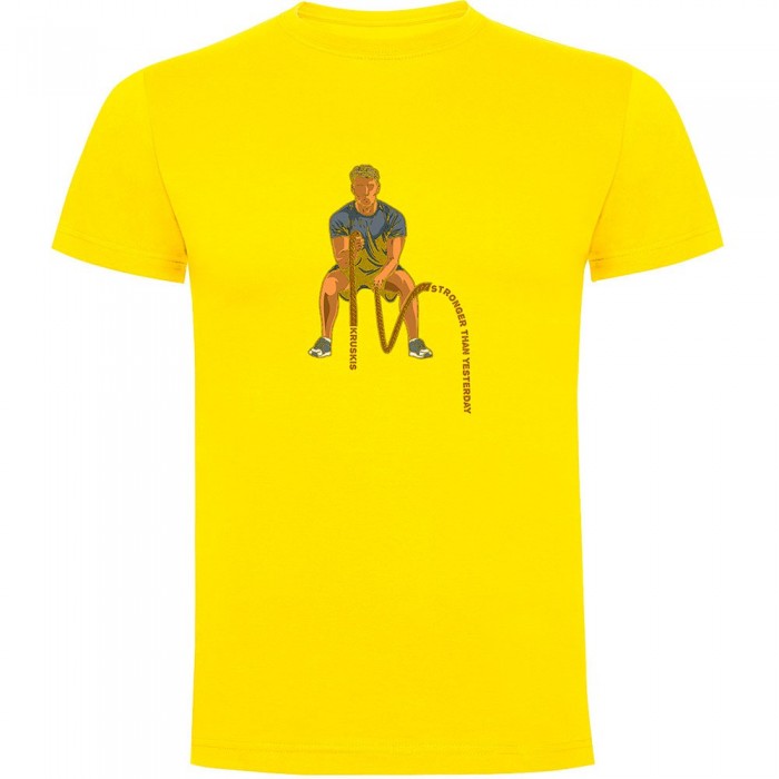 [해외]KRUSKIS Crossfit 로프s 반팔 티셔츠 7140555651 Yellow