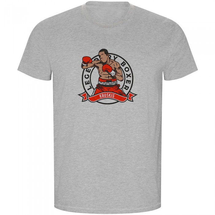 [해외]KRUSKIS Legendary Boxer ECO 반팔 티셔츠 7140556177 Heather Grey