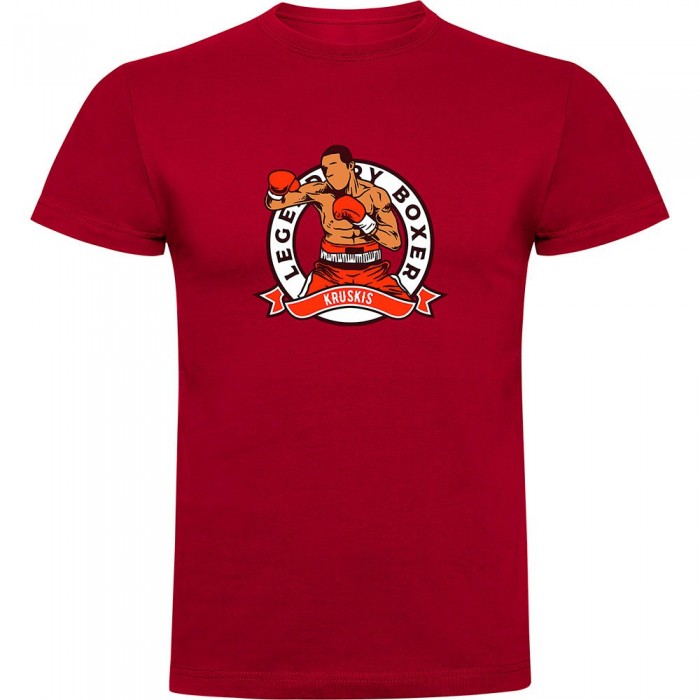 [해외]KRUSKIS Legendary Boxer 반팔 티셔츠 7140556184 Dark Red