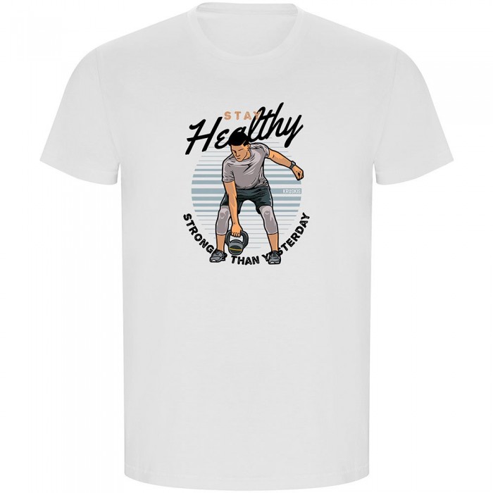 [해외]KRUSKIS 반소매 티셔츠 Stay Healthy ECO 7140556619 White