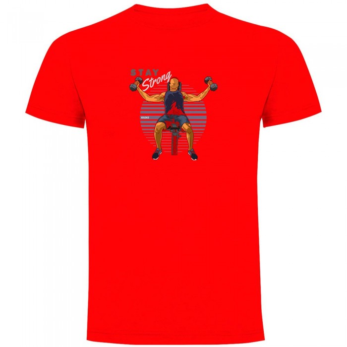 [해외]KRUSKIS 반소매 티셔츠 Stay Strong 7140556660 Red