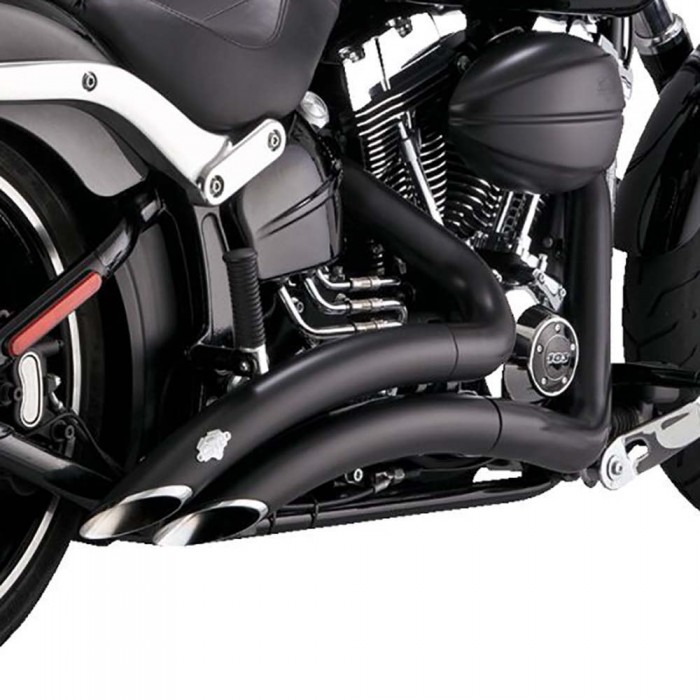 [해외]VANCE + HINES Harley Davidson FXSB 1690 Breakout Ref:46365 비인증된 완전 배기 시스템 9140124642 Black