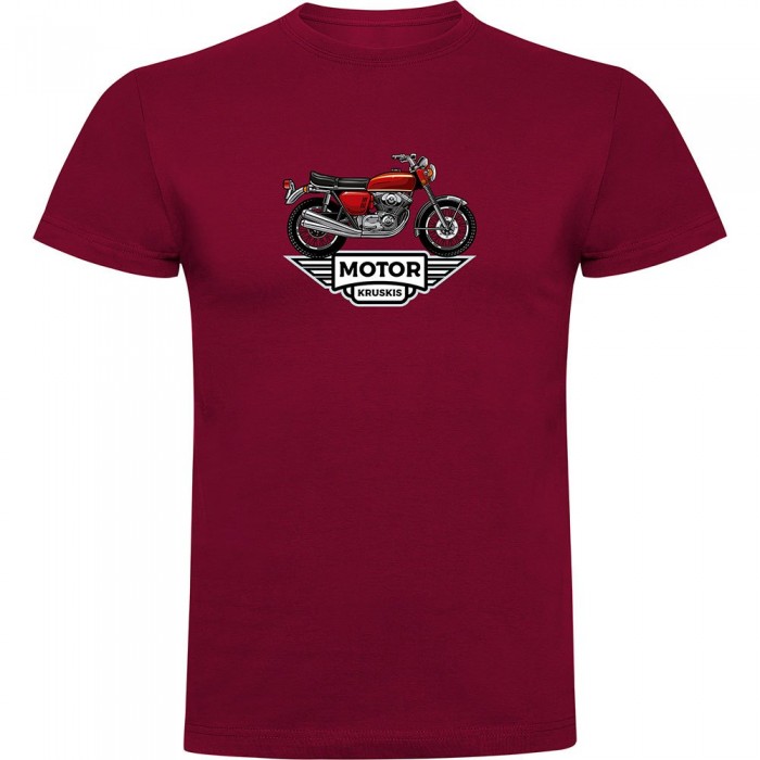 [해외]KRUSKIS Motor 반팔 티셔츠 9140556242 Dark Red