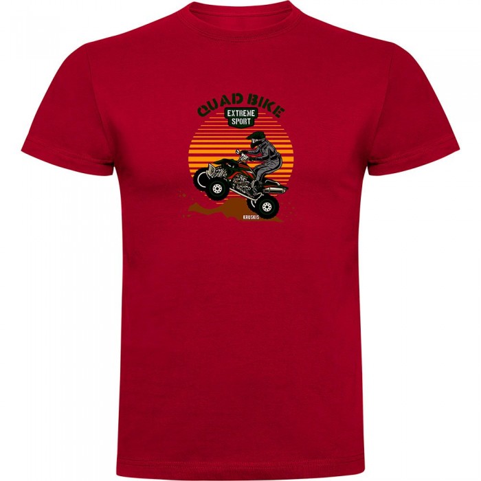 [해외]KRUSKIS Quad Bike 반팔 티셔츠 9140556451 Dark Red