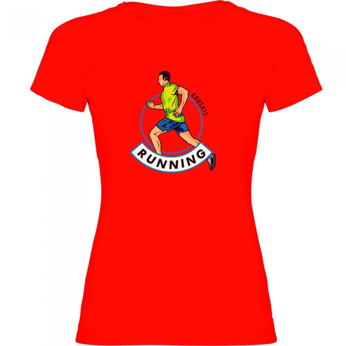 [해외]KRUSKIS 반소매 티셔츠 Runner 6140556516 Red