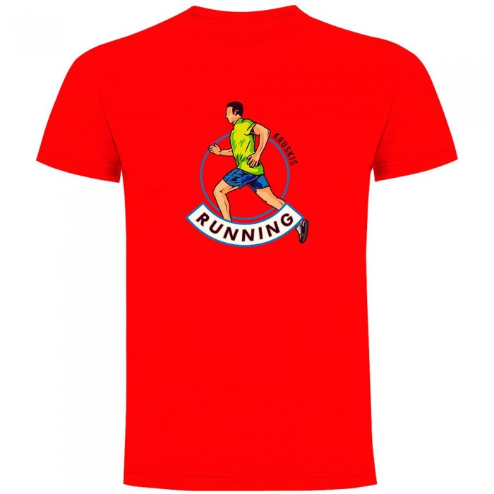 [해외]KRUSKIS 반소매 티셔츠 Runner 6140556515 Red