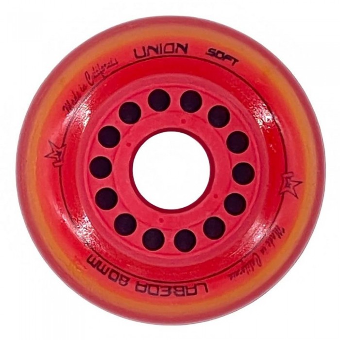 [해외]LABEDA 스케이트 바퀴 Union 소프트 14140500667 Red