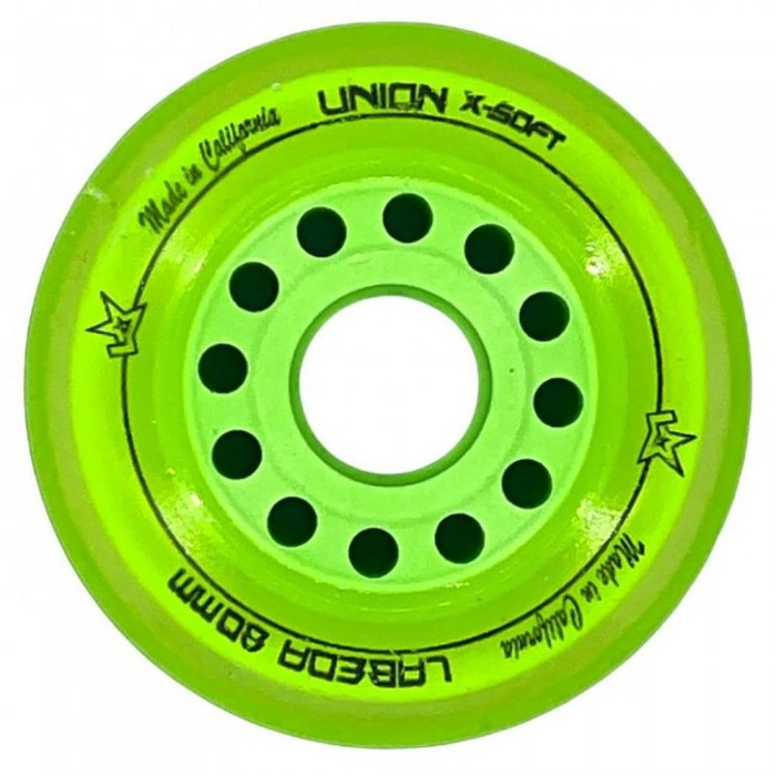 [해외]LABEDA 스케이트 바퀴 Union X-소프트 4 단위 14140500669 Green