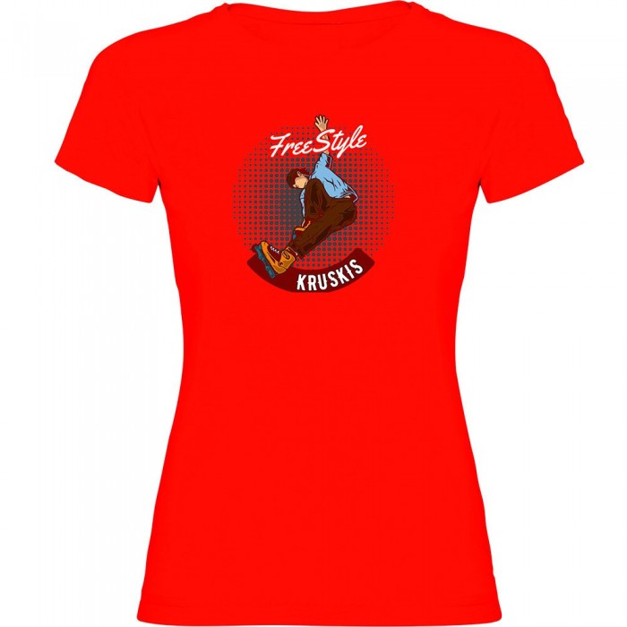 [해외]KRUSKIS Freestyle Rollers 반팔 티셔츠 14140555994 Red