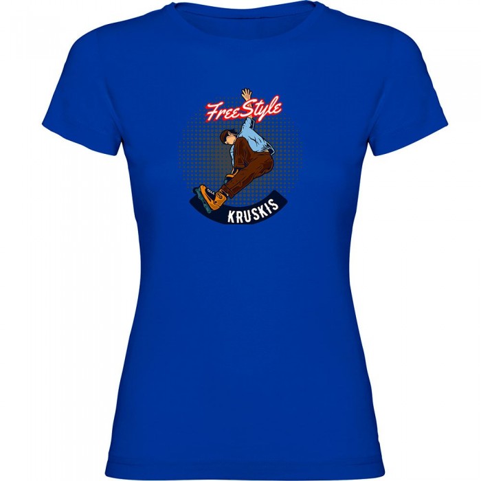 [해외]KRUSKIS 반소매 티셔츠 Freestyle Rollers 14140555996 Royal Blue