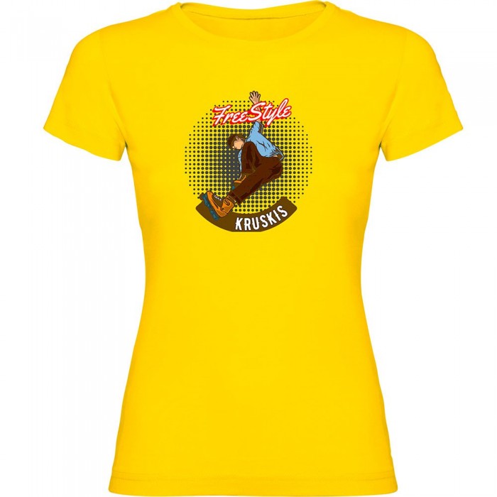 [해외]KRUSKIS 반소매 티셔츠 Freestyle Rollers 14140556000 Yellow