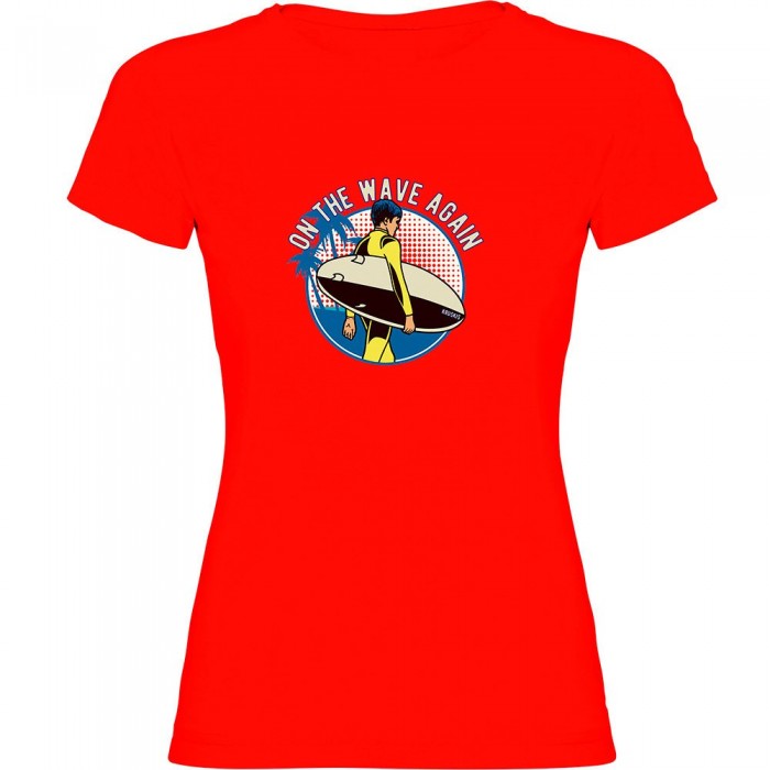 [해외]KRUSKIS 반소매 티셔츠 On The Wave 14140556307 Red