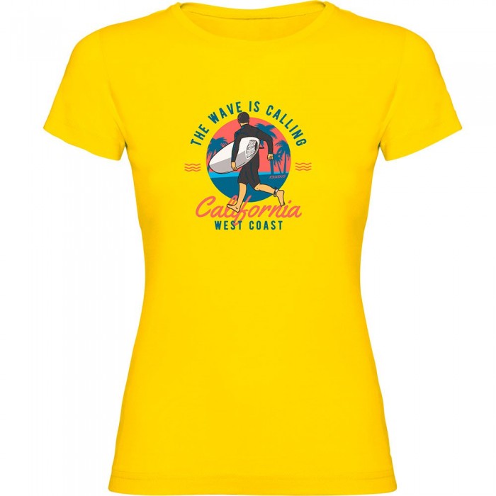 [해외]KRUSKIS 반소매 티셔츠 Wave Calling 14140556724 Yellow