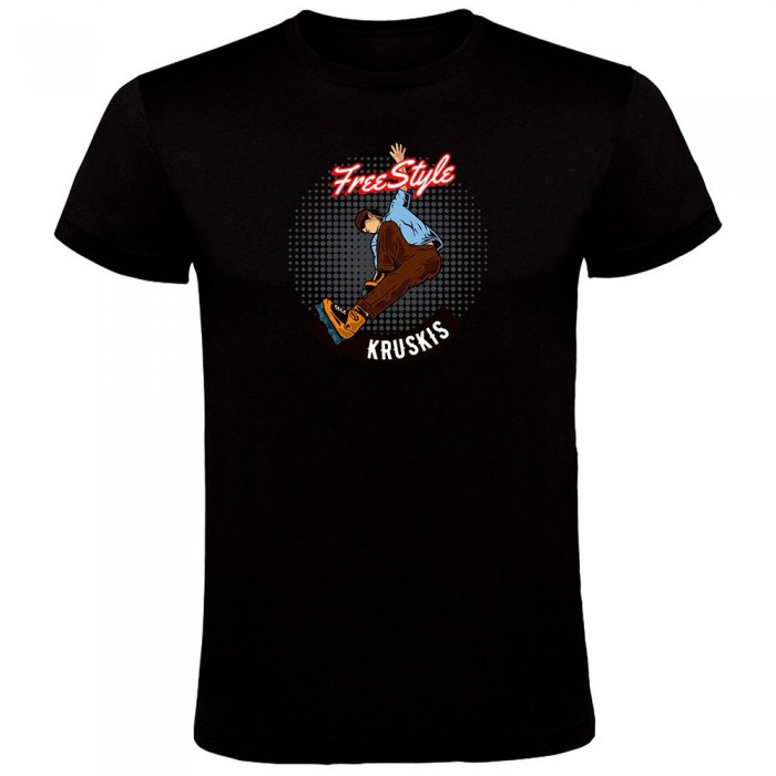 [해외]KRUSKIS 반소매 티셔츠 Freestyle Rollers 14140555983 Black