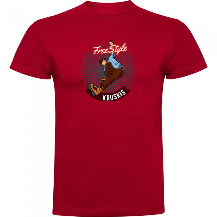 [해외]KRUSKIS Freestyle Rollers 반팔 티셔츠 14140555987 Dark Red