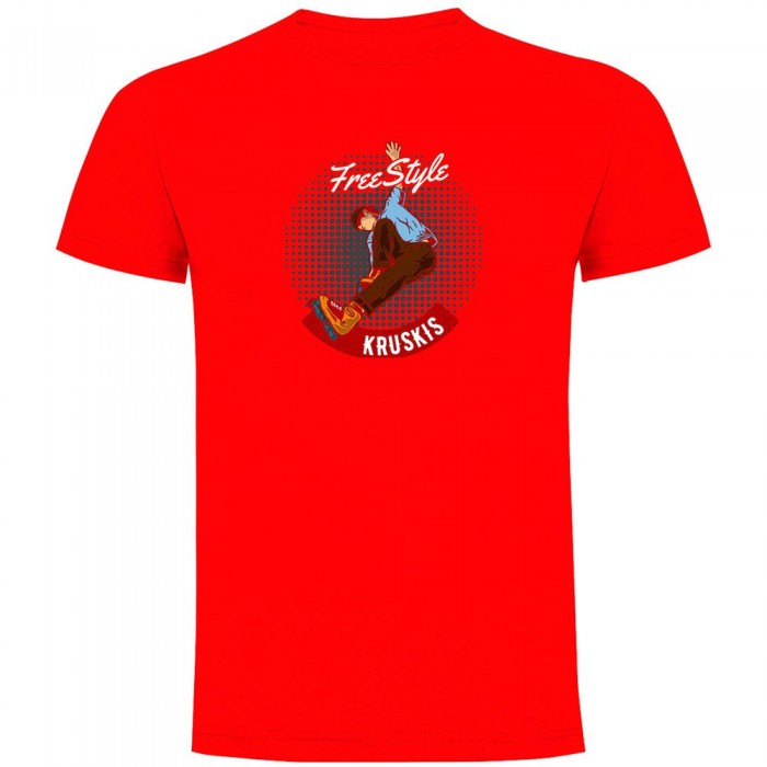 [해외]KRUSKIS 반소매 티셔츠 Freestyle Rollers 14140555993 Red