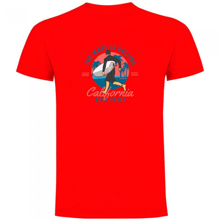 [해외]KRUSKIS 반소매 티셔츠 Wave Calling 14140556719 Red